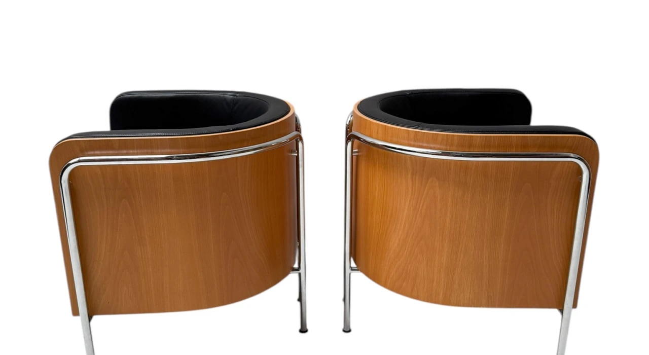 Bauhaus Style S3002 Club Tub Armchairs by Christoph Zschoke for Thonet, 2000s